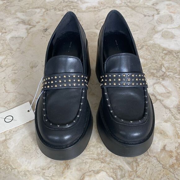 NEW! Design Concept Studio Chunky Studded Platform Loafers - Picture 3 of 11